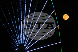 APTOPIX Cyprus Supermoon