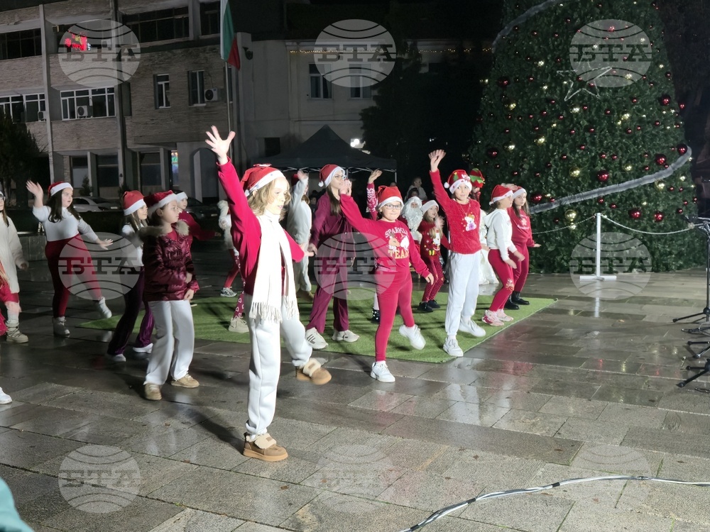 Гоце Делчев - коледна елха - празнични светлини