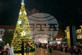 Гоце Делчев - коледна елха - празнични светлини