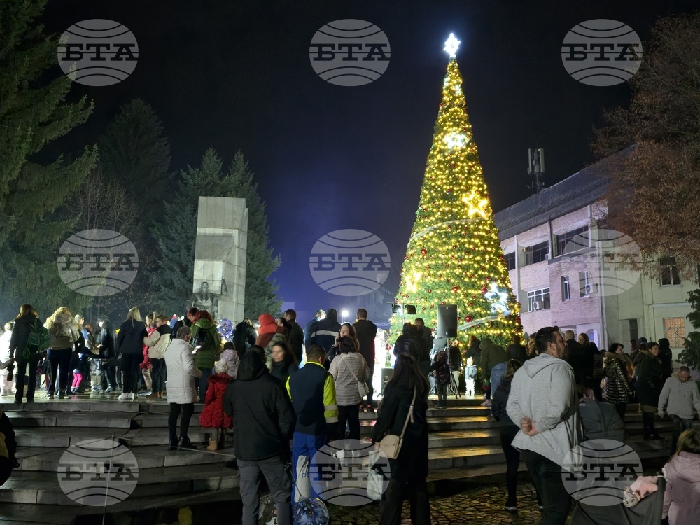 Гоце Делчев - коледна елха - празнични светлини