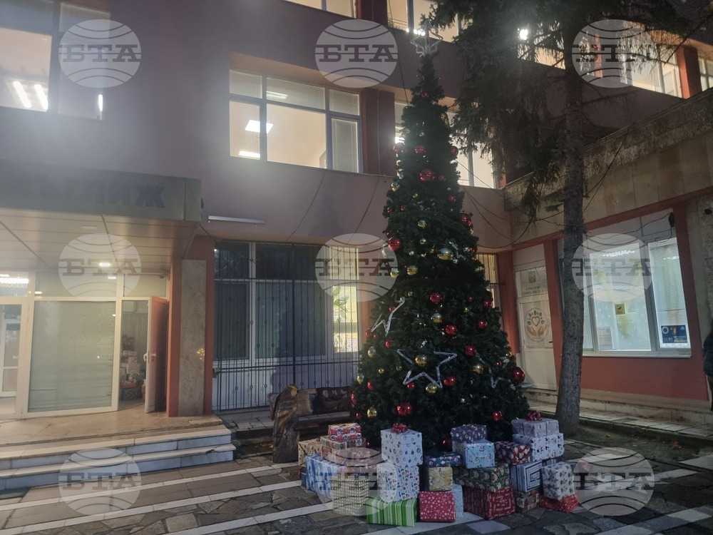 Мъглиж - коледна елха - празнични светлини