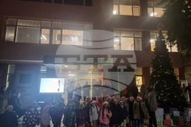 Мъглиж - коледна елха - празнични светлини