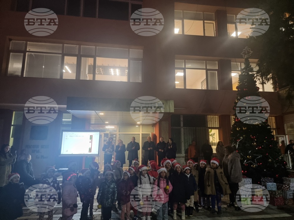 Мъглиж - коледна елха - празнични светлини