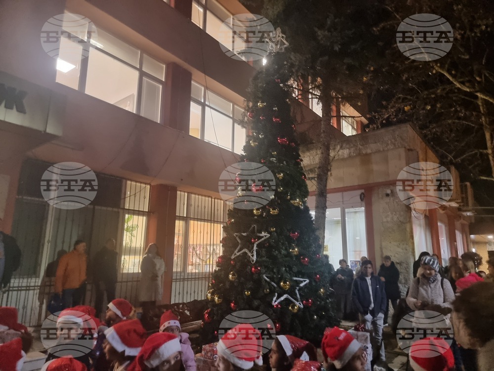 Мъглиж - коледна елха - празнични светлини