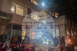 Мъглиж - коледна елха - празнични светлини