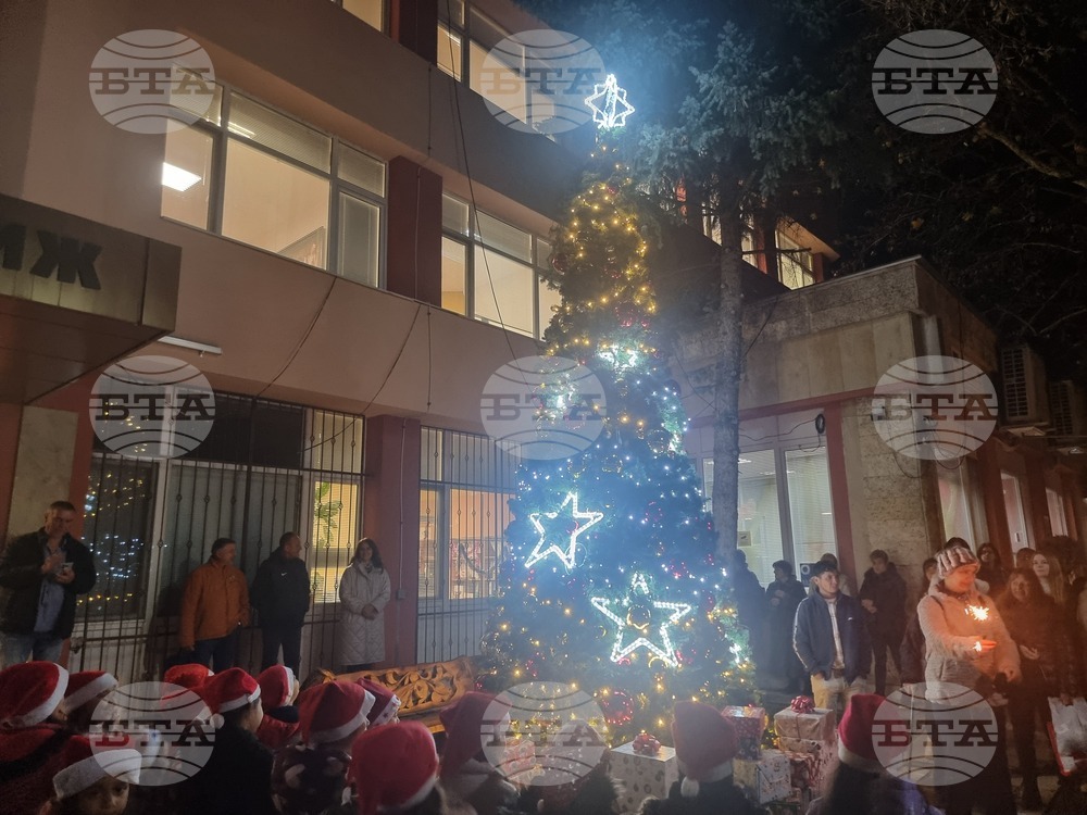 Мъглиж - коледна елха - празнични светлини