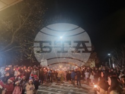 Мъглиж - коледна елха - празнични светлини