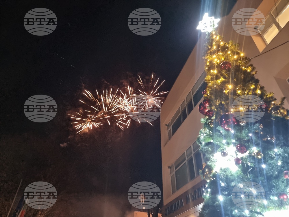 Мъглиж - коледна елха - празнични светлини