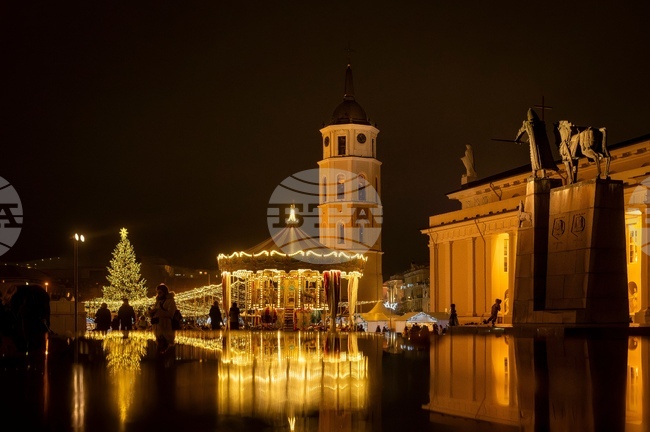 Lithuanian Christmas Holiday Lights