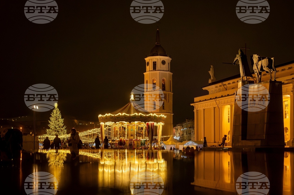 Lithuanian Christmas Holiday Lights