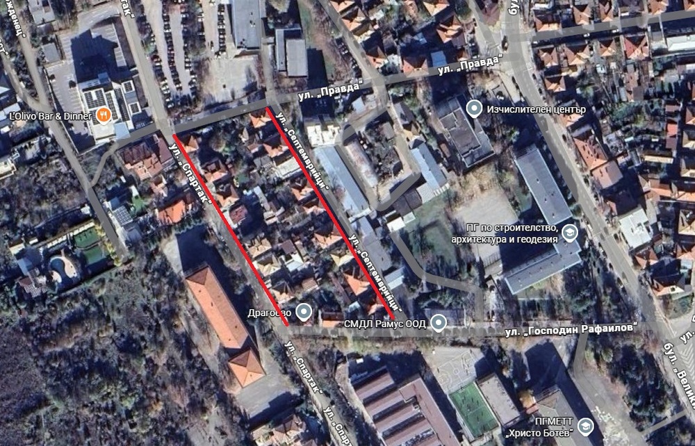 Община Шумен въвежда временна организация на движението по ул. „Спартак“ и ул. „Септемврийци“