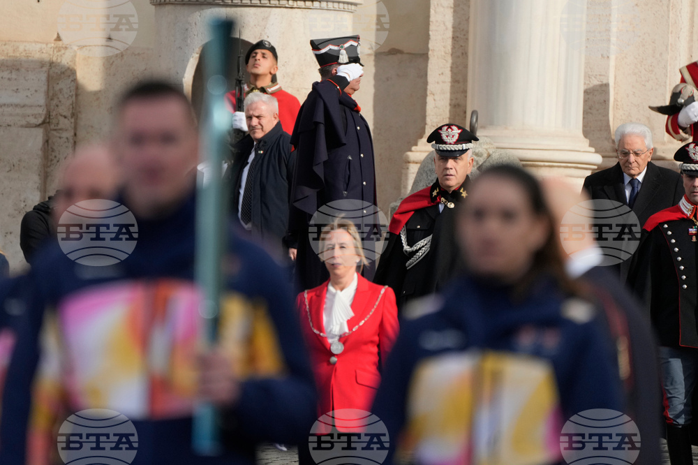 Italy Olympics Milan Cortina Flame