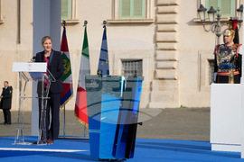 Italy Olympics Milan Cortina Flame