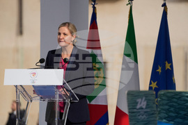 Italy Olympics Milan Cortina Flame