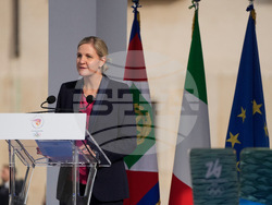 Italy Olympics Milan Cortina Flame