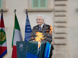 Italy Olympics Milan Cortina Flame