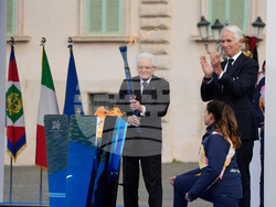 Italy Olympics Milan Cortina Flame