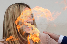 APTOPIX Italy Olympics Milan Cortina Flame