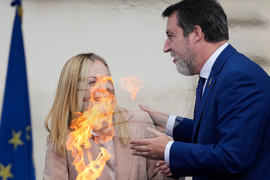 Italy Olympics Milan Cortina Flame