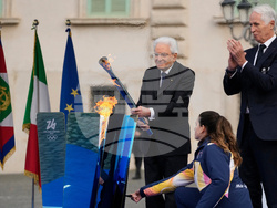 APTOPIX taly Olympics Milan Cortina Flame