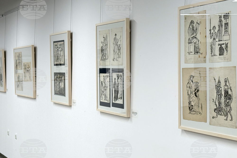 Бургас - изложба 100 години от рождението на Александър Денков - откриване