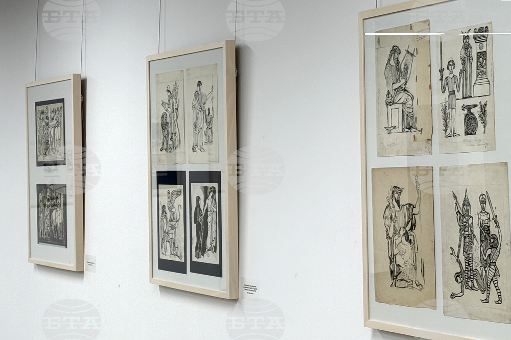 Бургас - изложба 100 години от рождението на Александър Денков - откриване