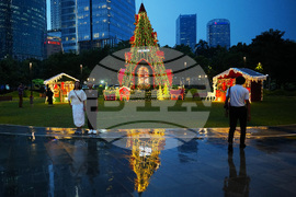 Indonesia Daily Life Holiday Lights