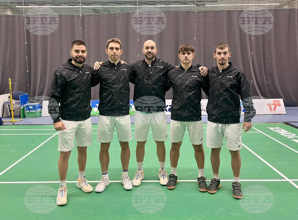 Мъжкият национален тим на България допусна загуба в първия си мач на Европейската отборна квалификация по бадминтон в Прага