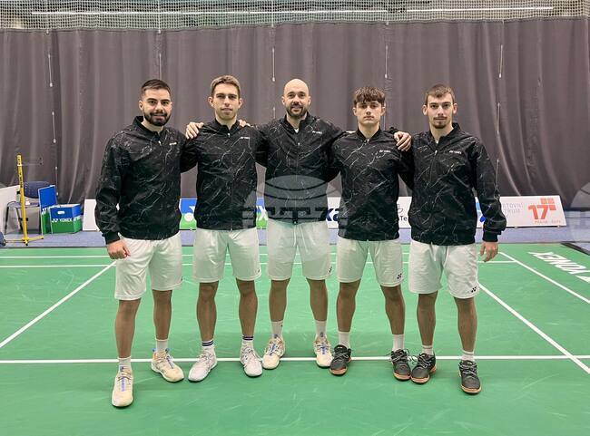 Мъжкият национален тим на България допусна втора загуба на Европейската отборна квалификация по бадминтон в Прага