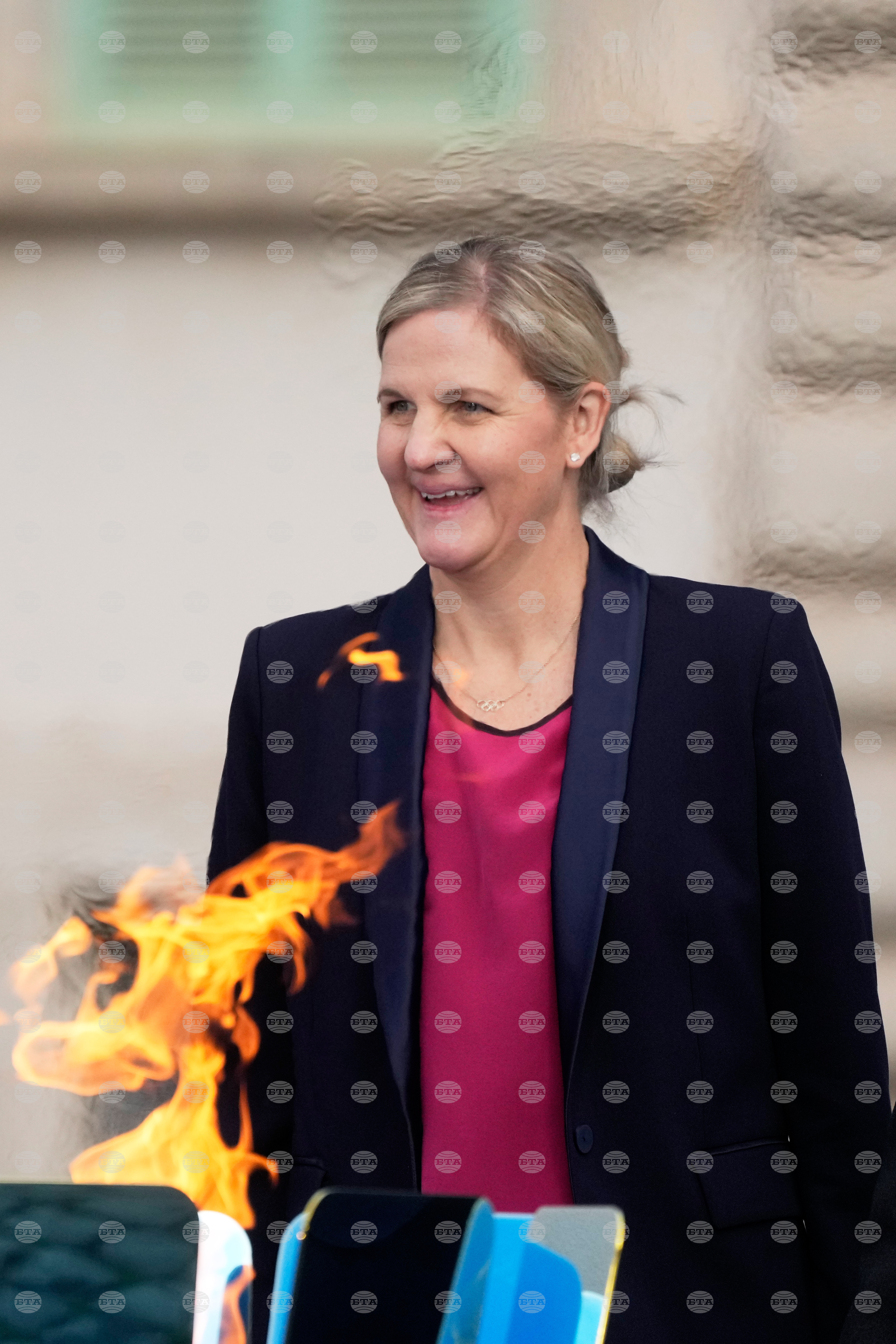 Italy Olympics Milan Cortina Flame