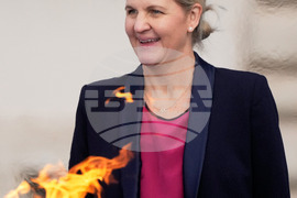 Italy Olympics Milan Cortina Flame