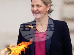 Italy Olympics Milan Cortina Flame