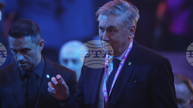 Карло Анчелоти присъства на двубоя на Реал Мадрид с Леванте