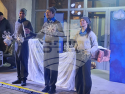 Търговище - коледна елха - светлини