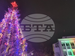 Търговище - коледна елха - светлини