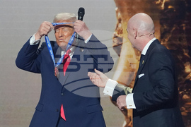 APTOPIX WCup Draw Soccer Trump