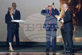 APTOPIX WCup Draw Soccer Trump