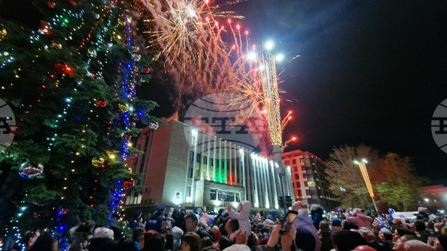 Светлините на празничната елха грейнаха на площад „Свобода“ в Хасково