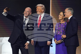 APTOPIX WCup Draw Soccer Trump