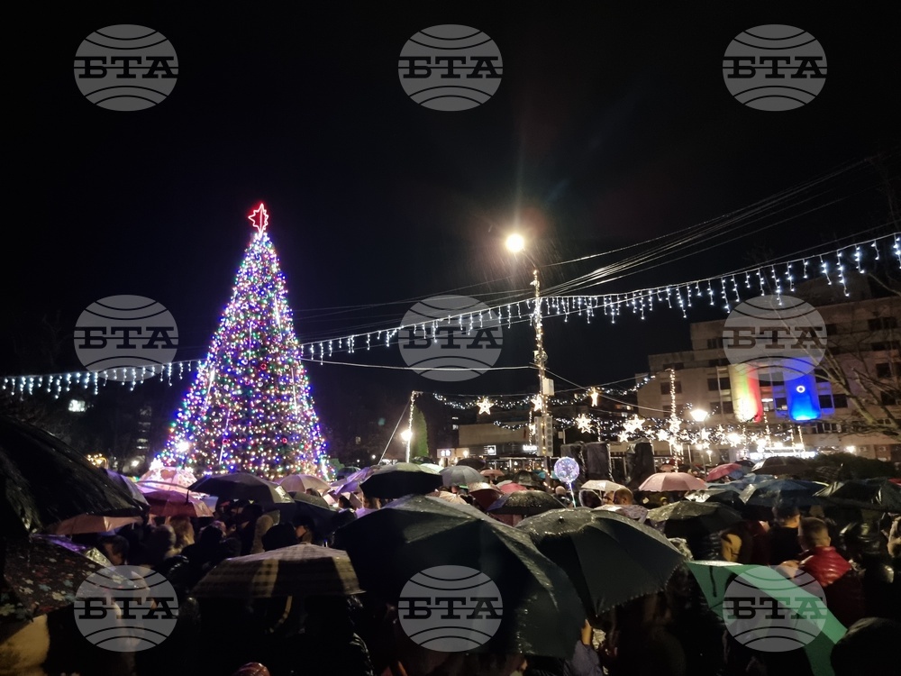 Кърджали - Коледна елха - празнични светлини