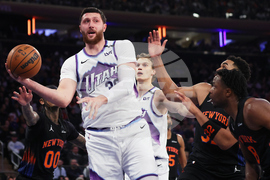 Jazz Knicks Basketball