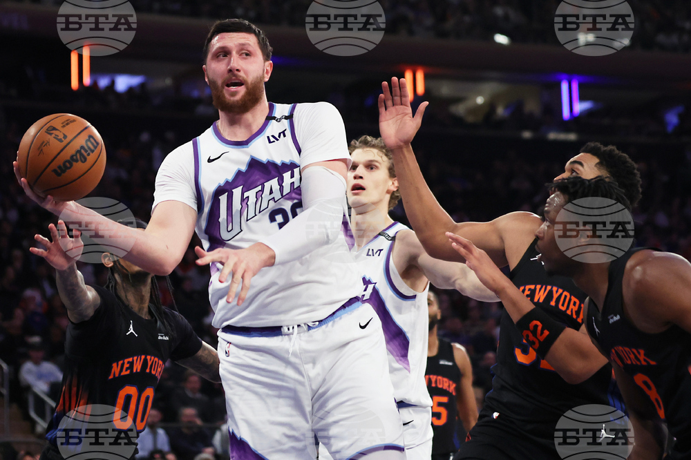 Jazz Knicks Basketball