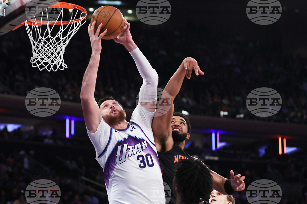 Jazz Knicks Basketball