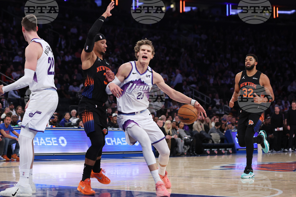 Jazz Knicks Basketball