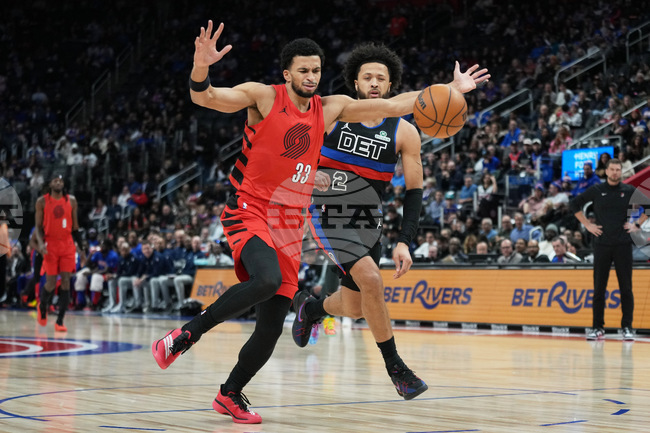Trailblazers Pistons Basketball