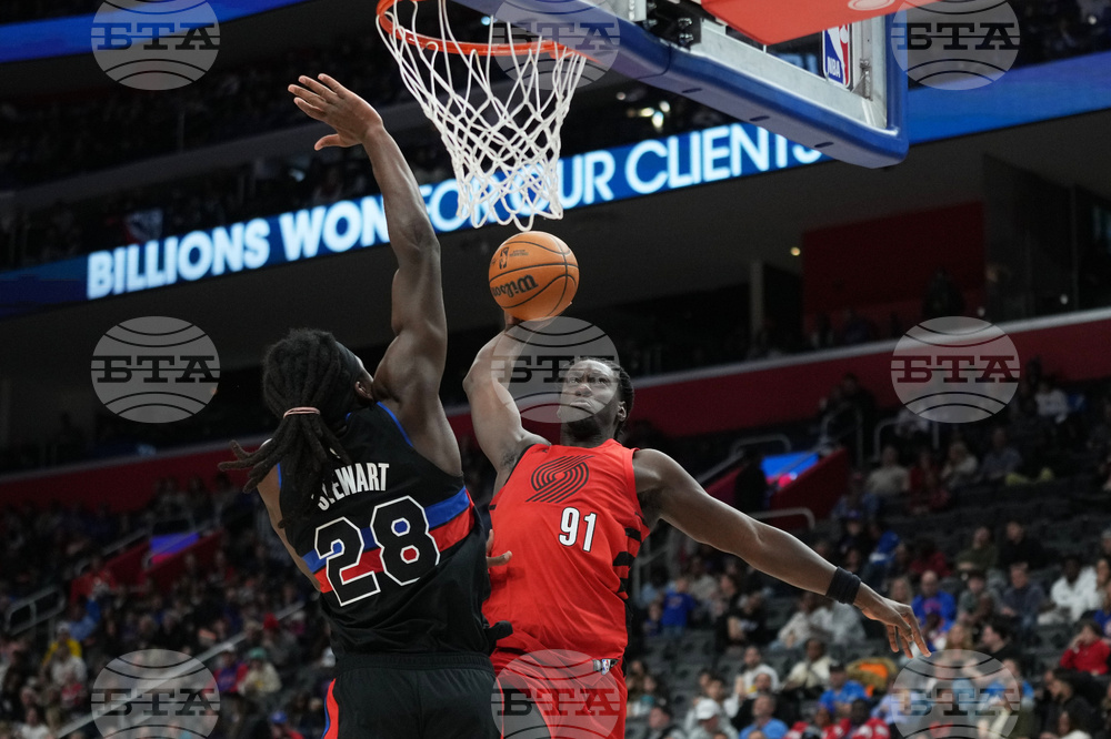 Trailblazers Pistons Basketball