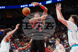 Hornets Raptors Basketball