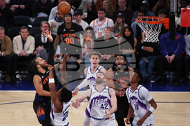 Jazz Knicks Basketball