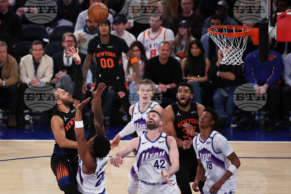 Jazz Knicks Basketball