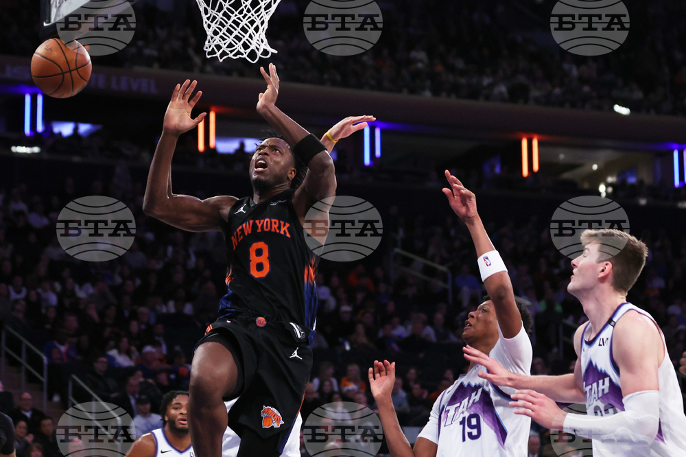 Jazz Knicks Basketball